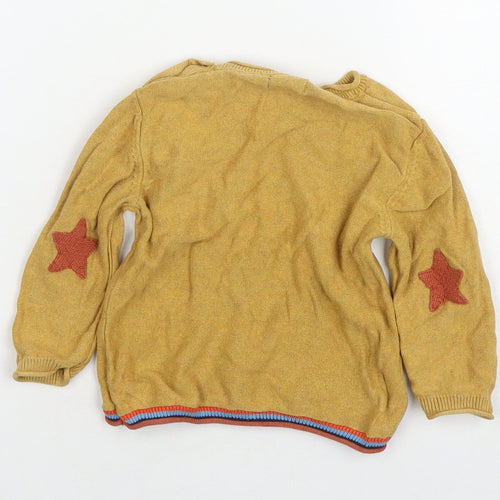 NEXT Boys Brown Cotton Pullover Jumper Size 12-18 Months Tie