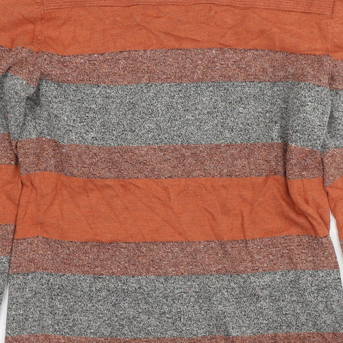 NEXT Womens Brown Boat Neck Cotton Pullover Jumper Size 8