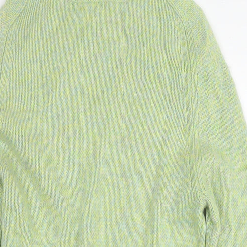 Marks and Spencer Womens Green Roll Neck Cashmere Pullover Jumper Size 10