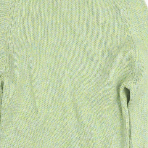 Marks and Spencer Womens Green Roll Neck Cashmere Pullover Jumper Size 10