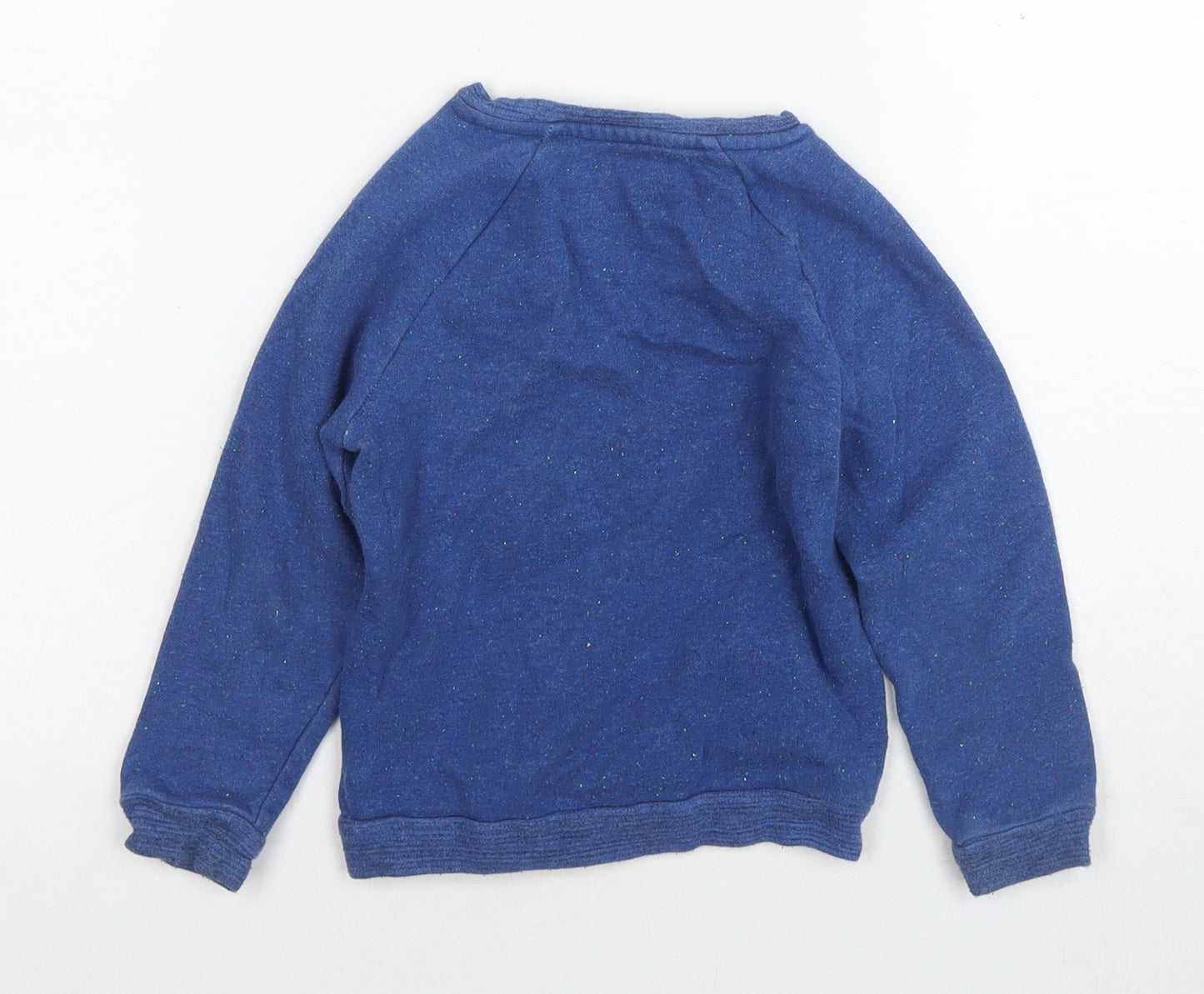 Marks and Spencer Boys Blue Cotton Pullover Sweatshirt Size 3-4 Years Pullover