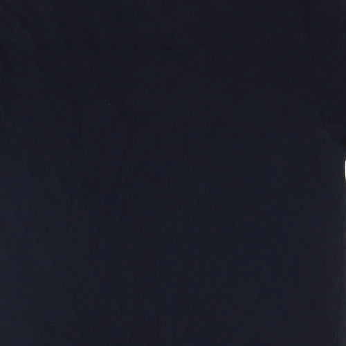 French Connection Mens Blue Cotton T-Shirt Size M Round Neck