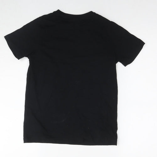 Fortnite Mens Black Cotton T-Shirt Size S Round Neck - Logo