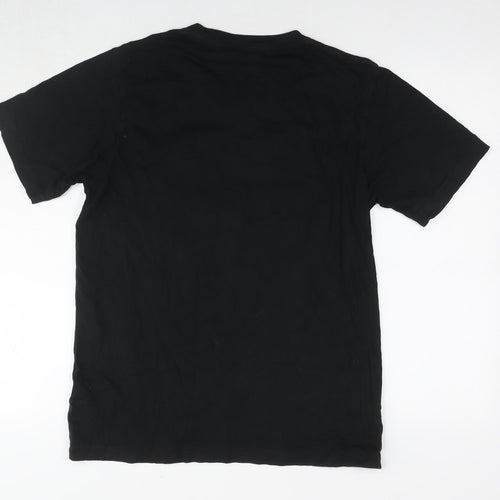 Uniqlo Mens Black Cotton T-Shirt Size M Round Neck - Osomatsu-Kun