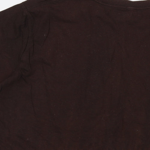 Threads Mens Brown Cotton T-Shirt Size XL Crew Neck