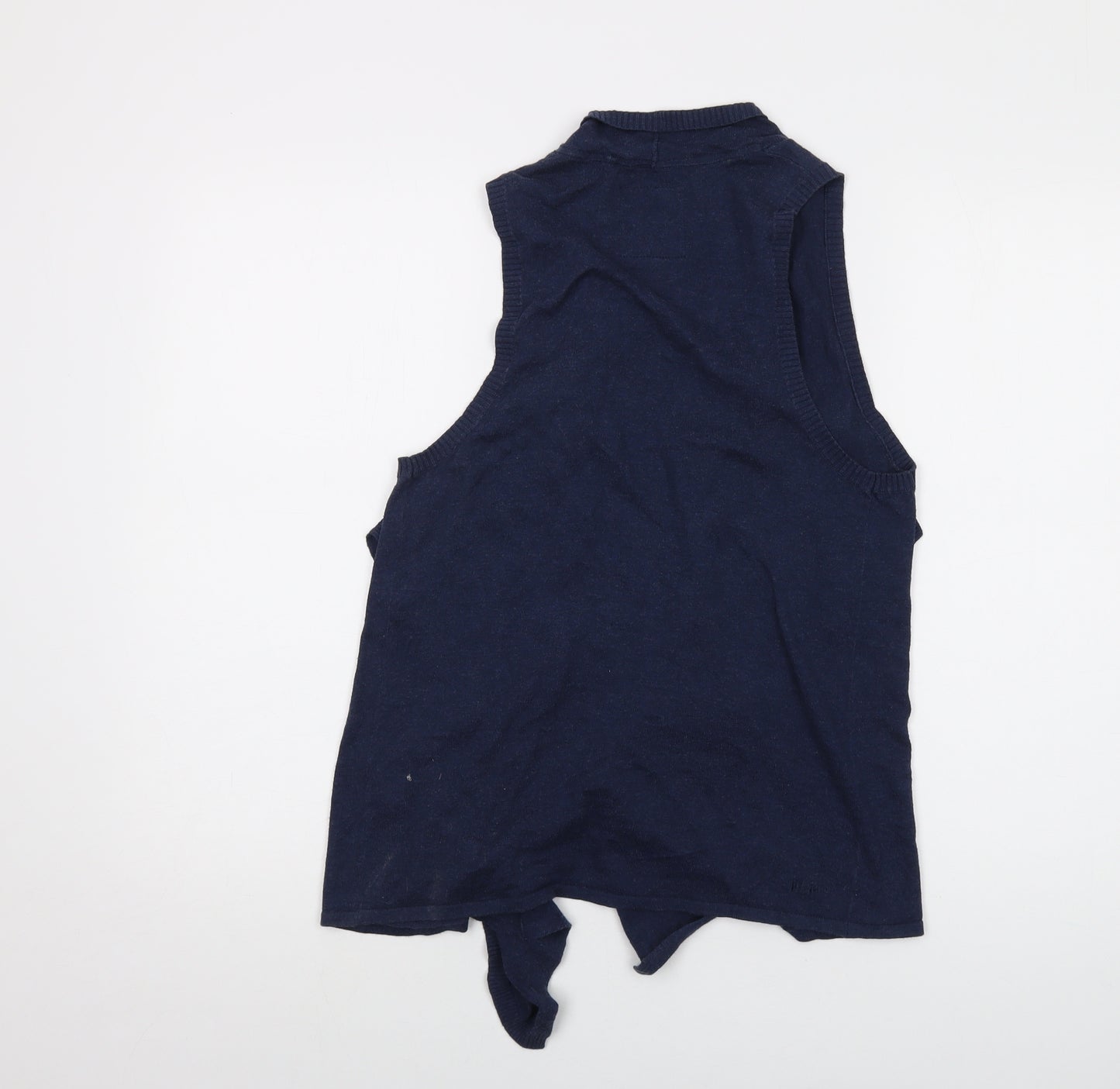 Fat Face Womens Blue V-Neck Cotton Cardigan Jumper Size M