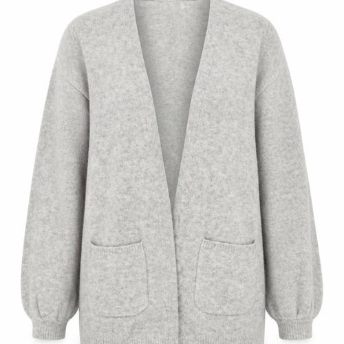 Monsoon Womens Grey V-Neck Acrylic Cardigan Jumper Size M