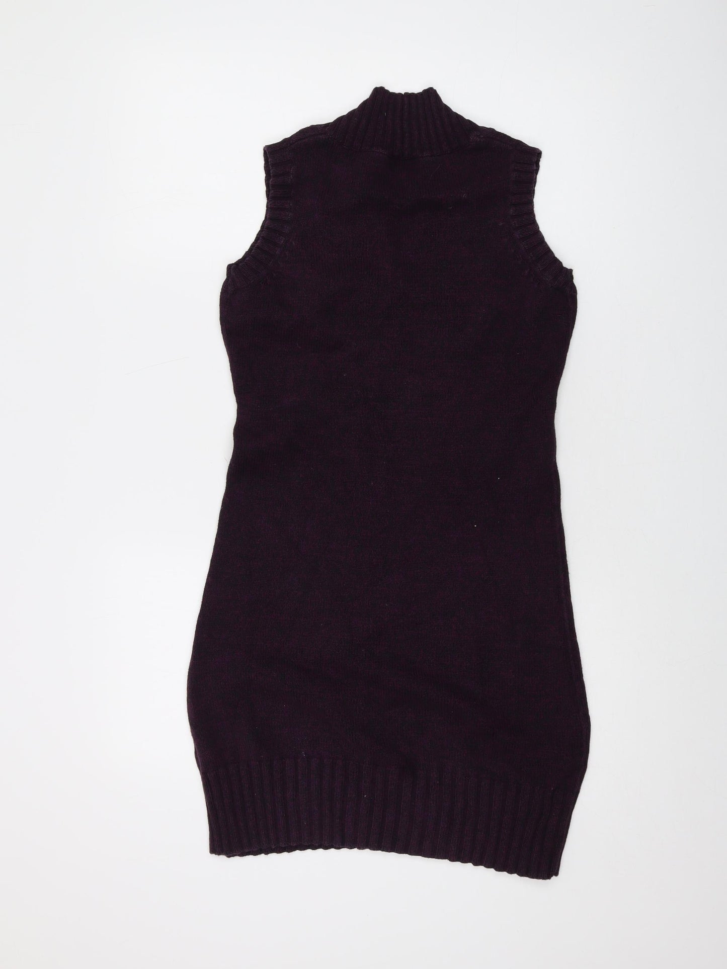 Planet Womens Pink V-Neck Cotton Tunic Jumper Size S