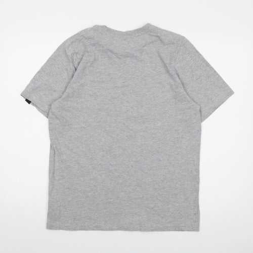 AIRWALK Mens Grey Cotton T-Shirt Size S Crew Neck