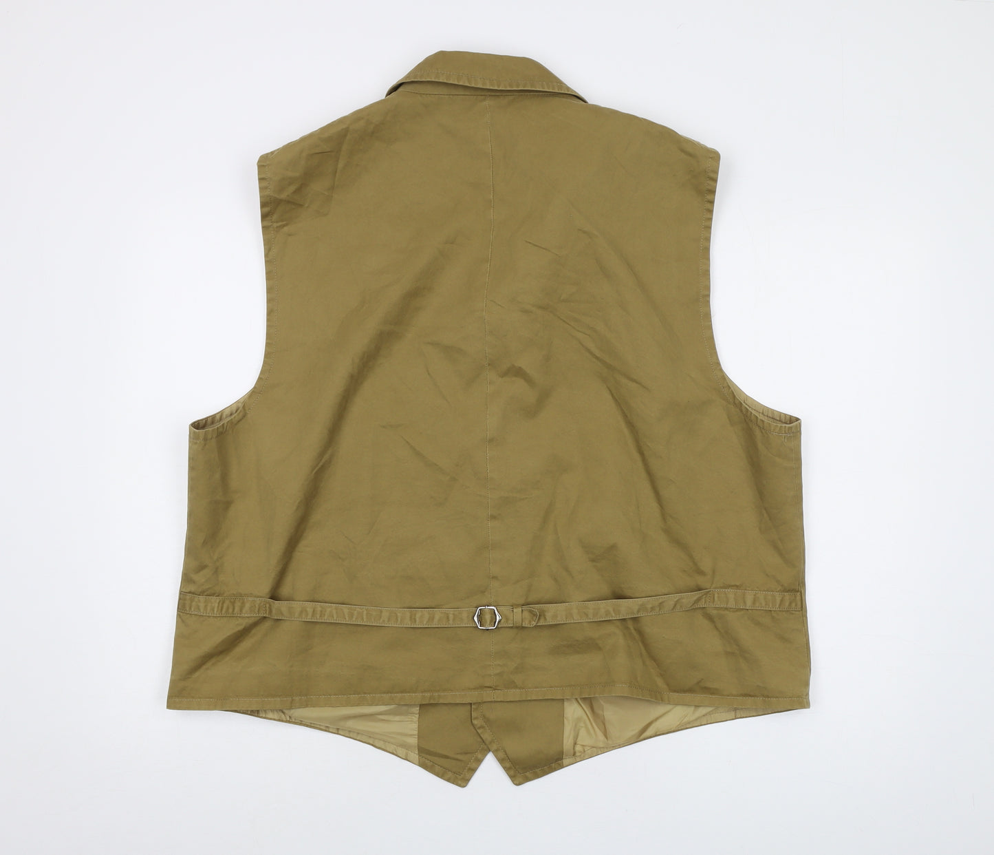 Orvis Mens Brown Jacket Waistcoat Size 2XL Button