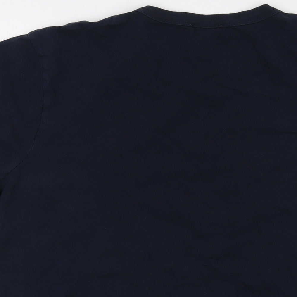 Jigsaw Womens Blue Cotton Basic T-Shirt Size S Crew Neck