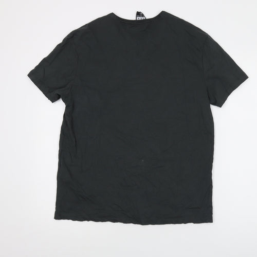 Nirvana Mens Grey Cotton T-Shirt Size M Crew Neck