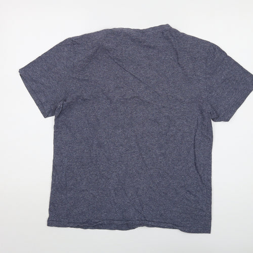 NEXT Mens Blue Cotton T-Shirt Size M Crew Neck