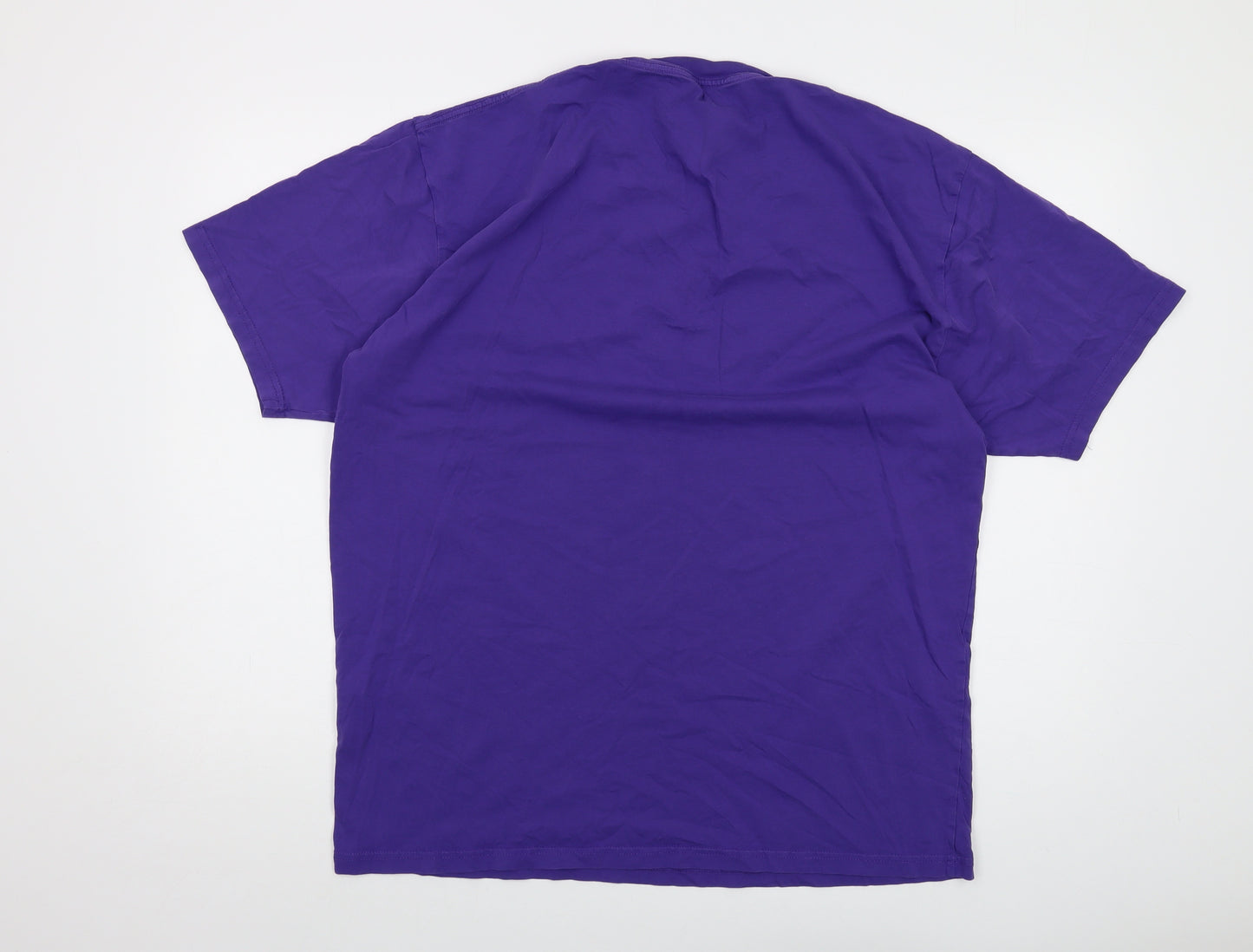 Vans Mens Purple Cotton T-Shirt Size XL Crew Neck