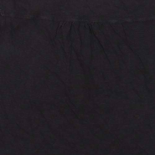 Fat Face Womens Grey Cotton Basic T-Shirt Size 10 Crew Neck