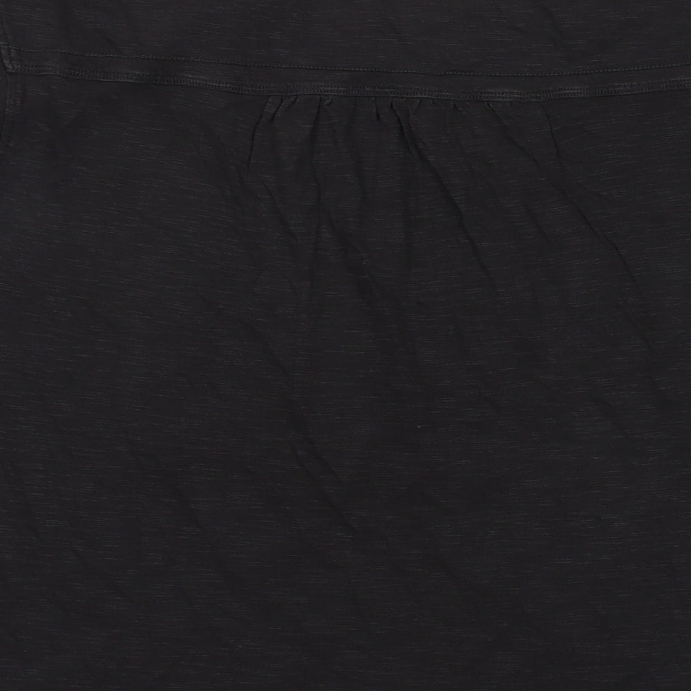 Fat Face Womens Grey Cotton Basic T-Shirt Size 10 Crew Neck
