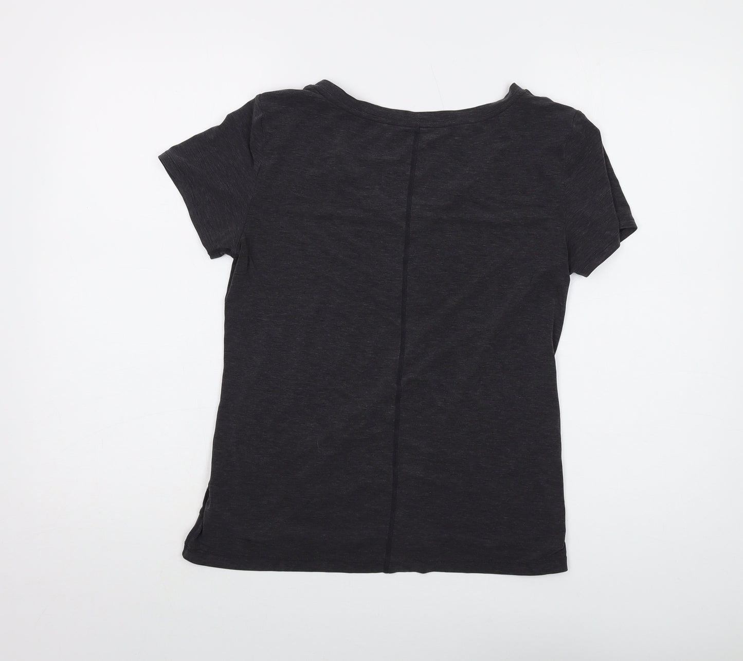 Gap Womens Grey Polyester Basic T-Shirt Size XS V-Neck Pullover