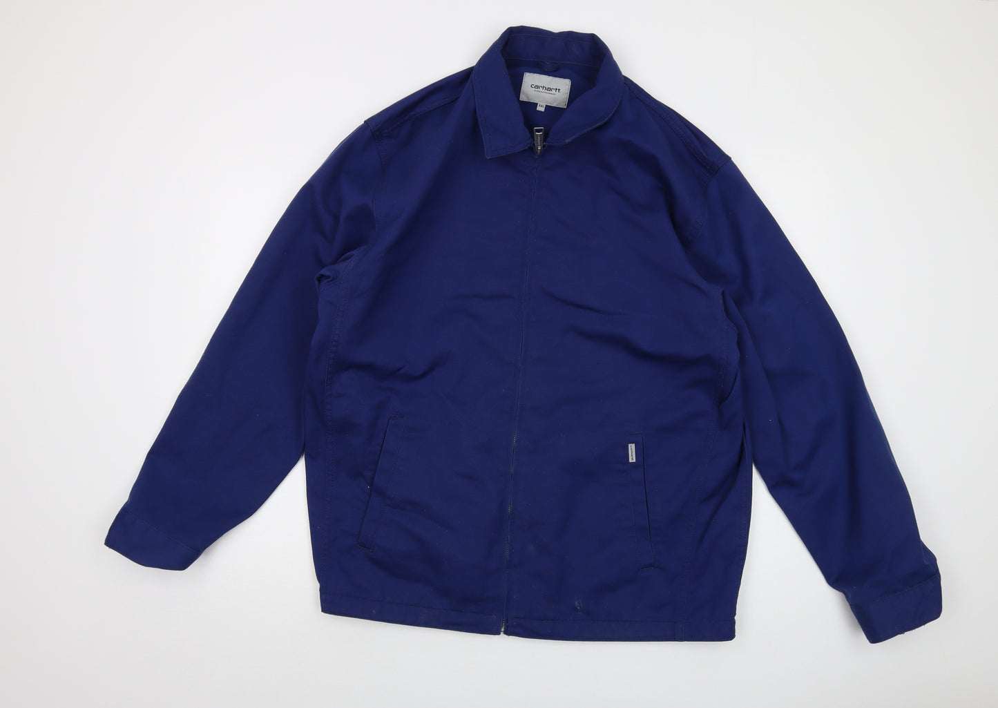 Carhartt Mens Blue Jacket Size 2XL Zip