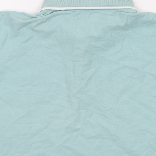ARISTA Womens Green Cotton Basic Polo Size 16 Collared