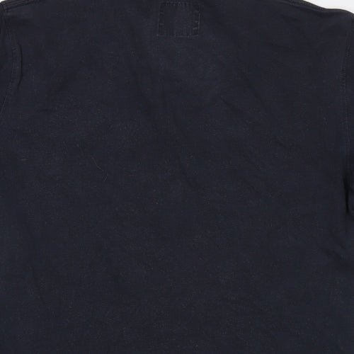 Abercrombie & Fitch Mens Blue Cotton T-Shirt Size XS V-Neck