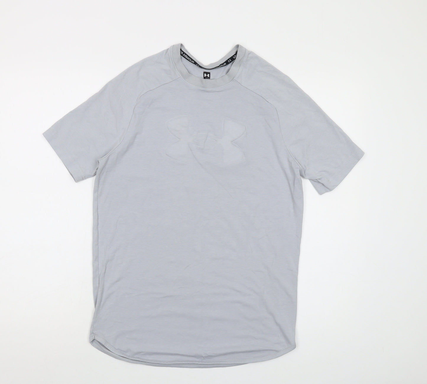 Under armour Mens Grey Polyester T-Shirt Size S Crew Neck