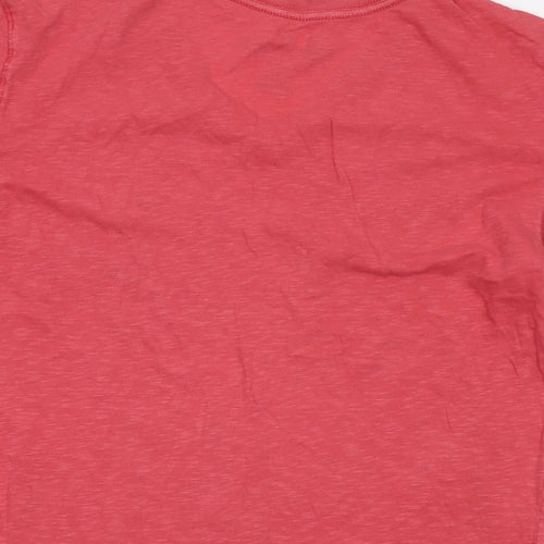 American Eagle Womens Pink Cotton Basic T-Shirt Size XS V-Neck