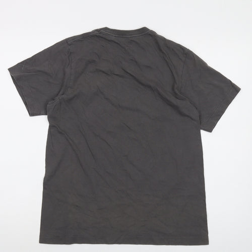 Uniqlo Mens Grey Cotton T-Shirt Size M Crew Neck - Sesame Street