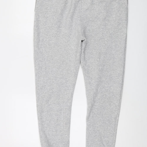 SoulCal&Co Mens Grey Polyester Sweatpants Trousers Size M L28 in Regular Drawstring