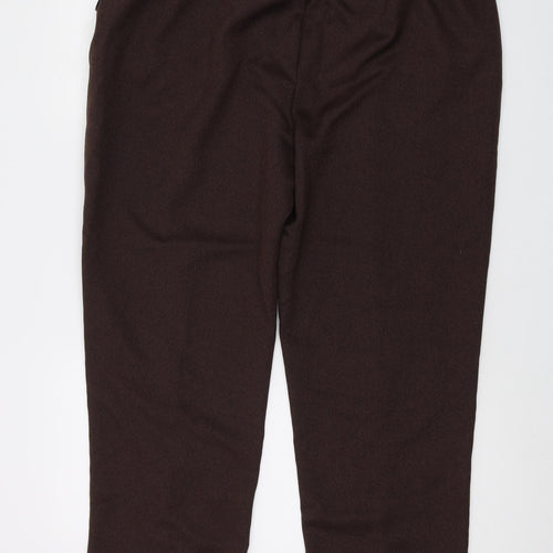 EWM Womens Brown Polyester Trousers Size 20 L25 in Regular