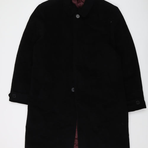 Marks and Spencer Mens Black Jacket Size M Button