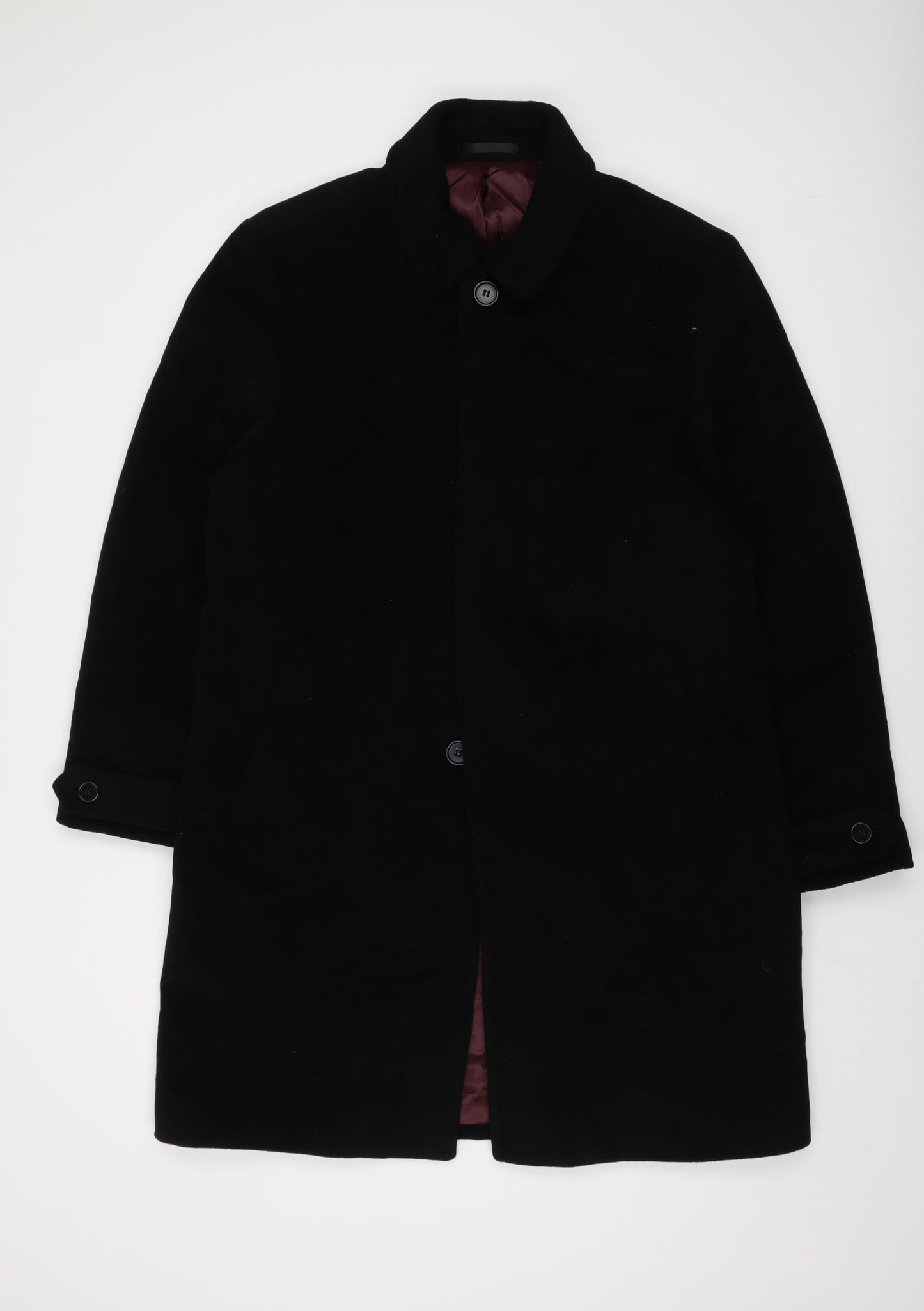 Marks and Spencer Mens Black Jacket Size M Button