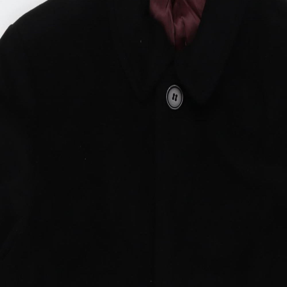 Marks and Spencer Mens Black Jacket Size M Button