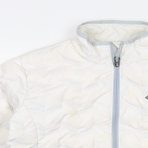 Columbia Womens Ivory Puffer Jacket Jacket Size S Zip