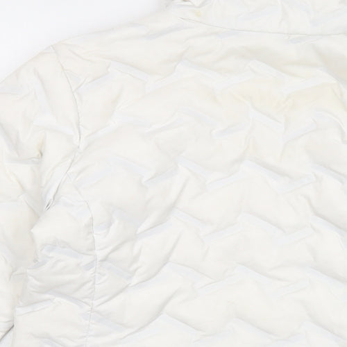 Columbia Womens Ivory Puffer Jacket Jacket Size S Zip