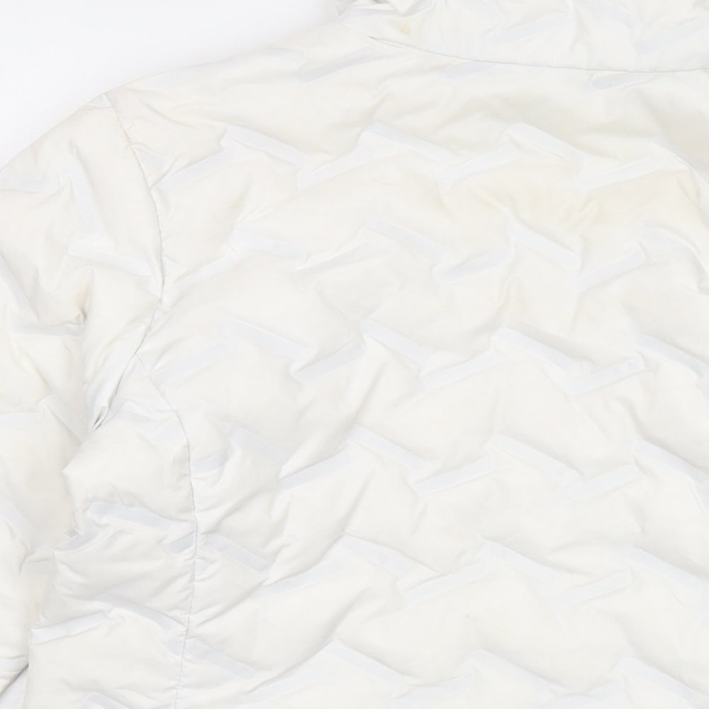 Columbia Womens Ivory Puffer Jacket Jacket Size S Zip