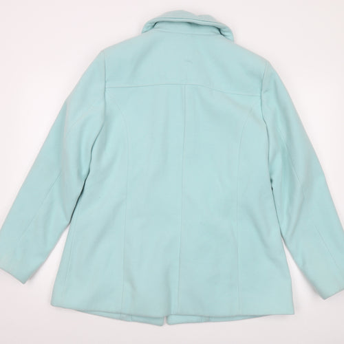 Damart Womens Green Jacket Size 12 Button