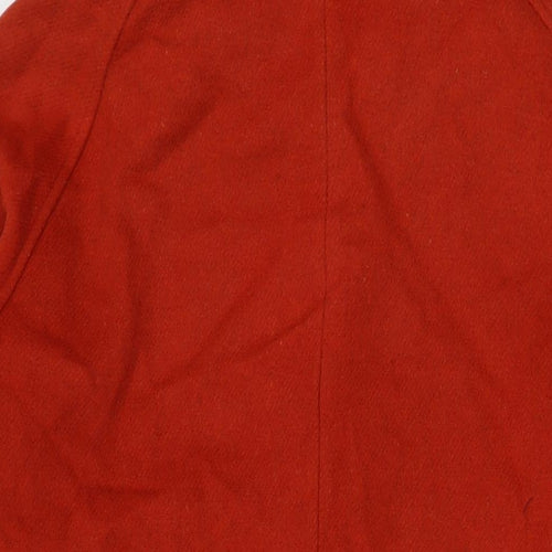 Dickins & Jones Womens Red Overcoat Coat Size 18 Button