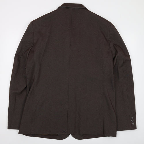 Cotton Traders Mens Brown Cotton Jacket Suit Jacket Size 46 Regular