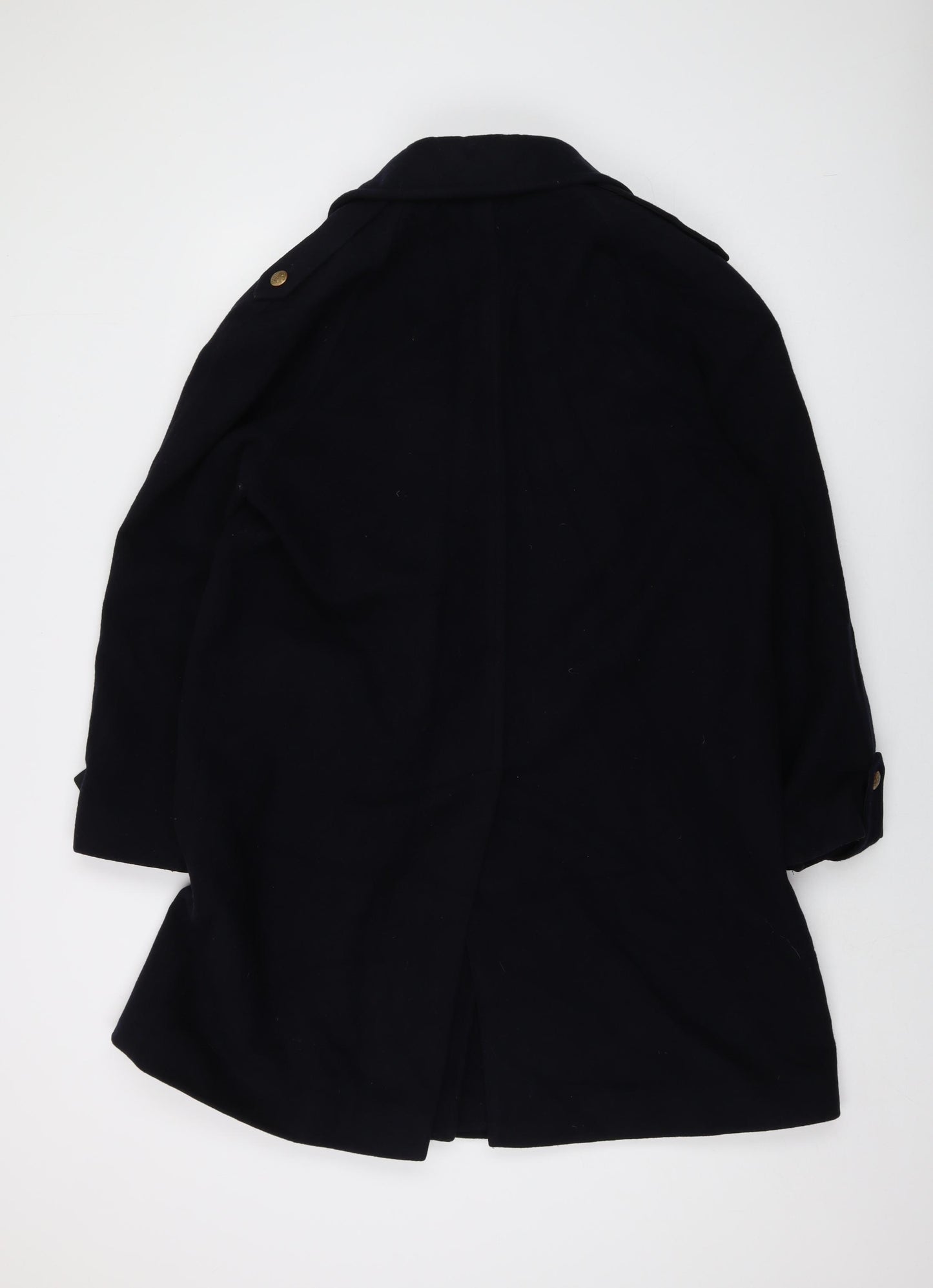 Windsmoor Womens Blue Overcoat Coat Size 14 Button