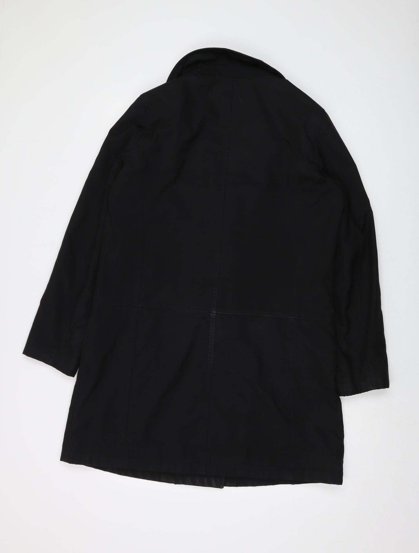 Gap Womens Black Overcoat Coat Size M Button