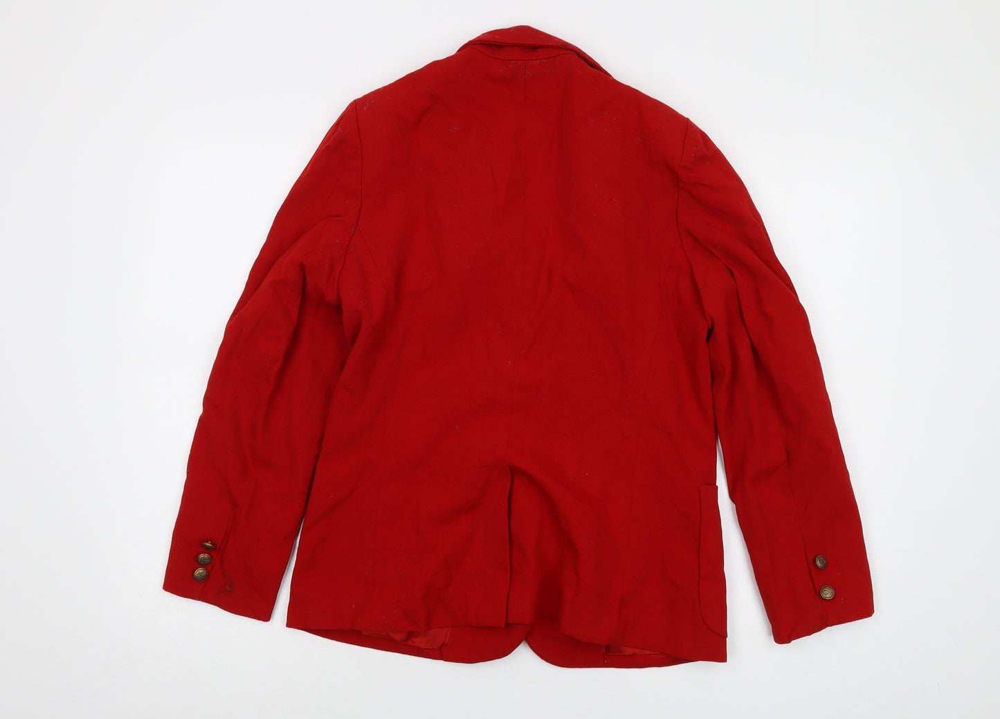 John Meyer Womens Red Jacket Size 12 Button