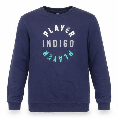 Indigo Girls Blue Cotton Pullover Sweatshirt Size 11-12 Years Pullover