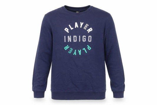 Indigo Girls Blue Cotton Pullover Sweatshirt Size 11-12 Years Pullover