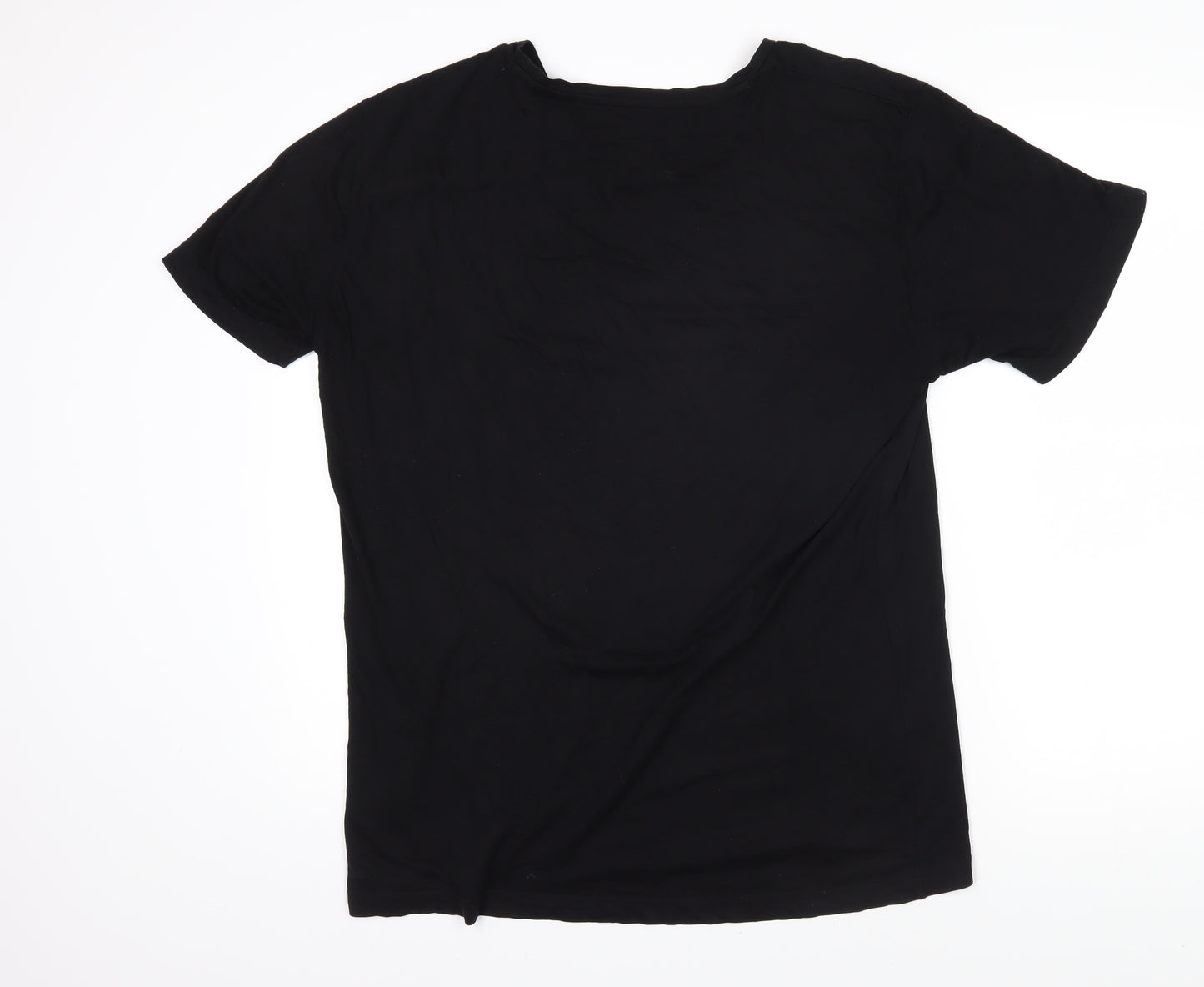 Calvin Klein Mens Black Cotton T-Shirt Size XL Round Neck - Calvin Klein Jeans logo