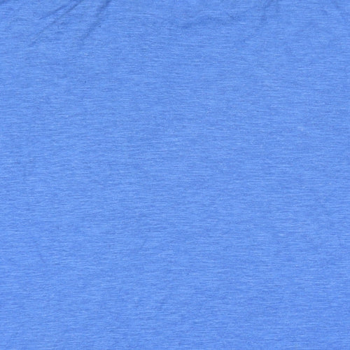 Komodo Womens Blue Cotton Basic T-Shirt Size M Boat Neck