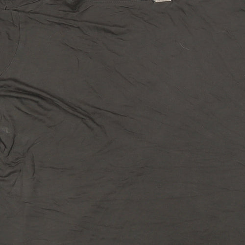 Desray Womens Grey Cotton Basic T-Shirt Size 10 Sweetheart