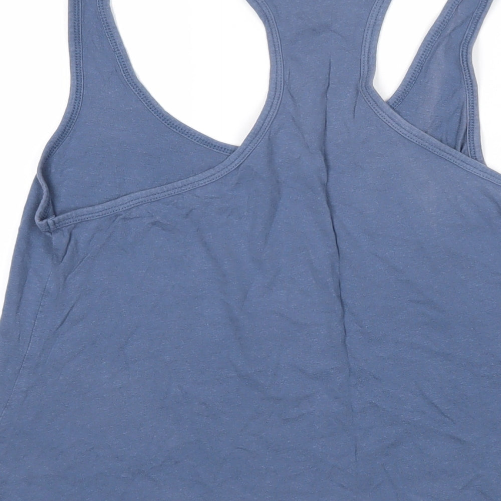 Golden Breed Womens Blue Cotton Basic T-Shirt Size S Scoop Neck