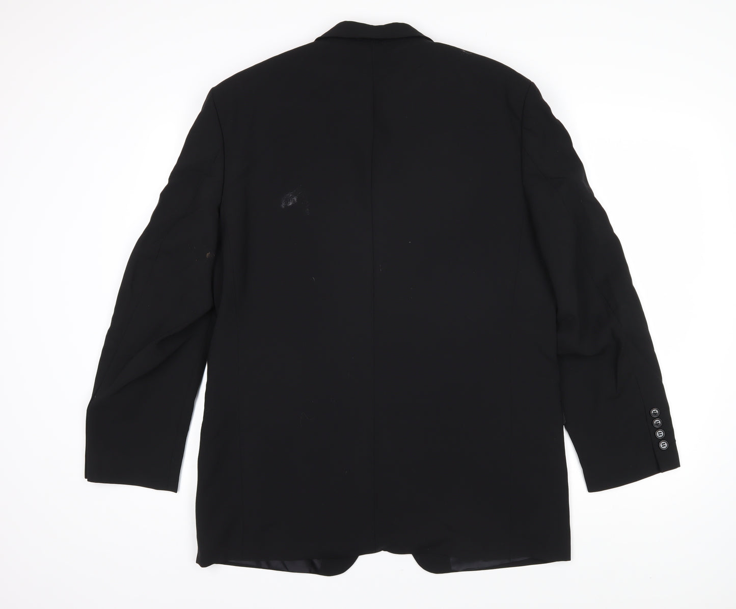 Hugo James Mens Black Polyester Jacket Blazer Size 40 Regular