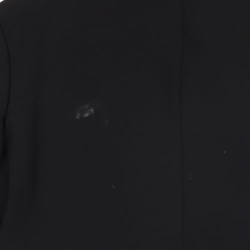 Hugo James Mens Black Polyester Jacket Blazer Size 40 Regular