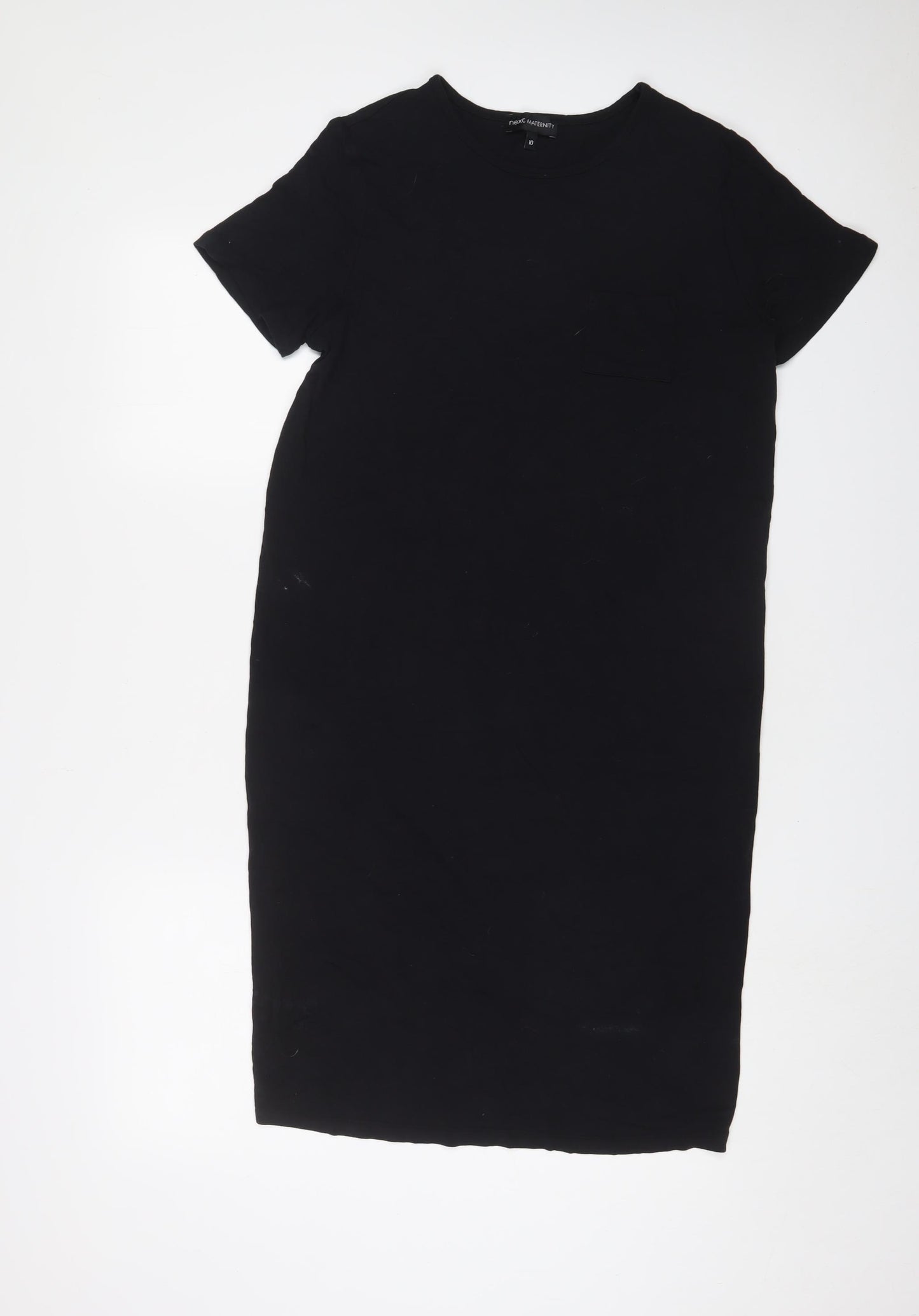 NEXT Womens Black Viscose A-Line Size 10 Crew Neck Pullover